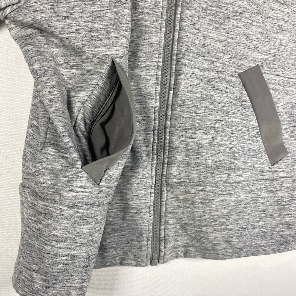 Athleta gray‎ jacket LARGE zip up - Picture 7 of 12